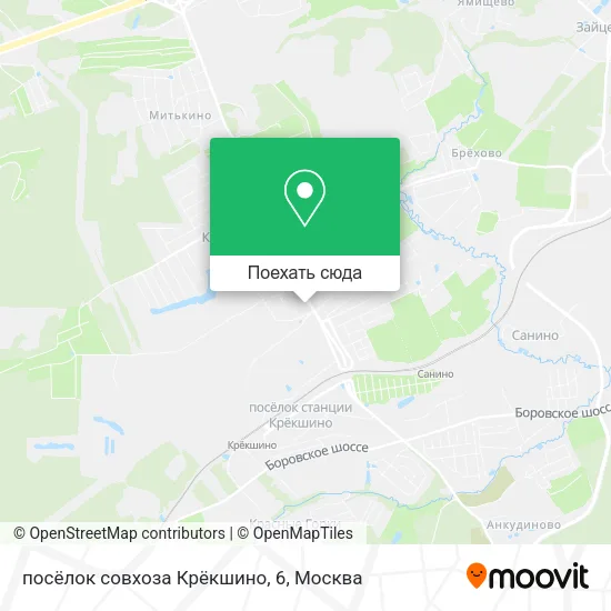 Карта посёлок совхоза Крёкшино, 6