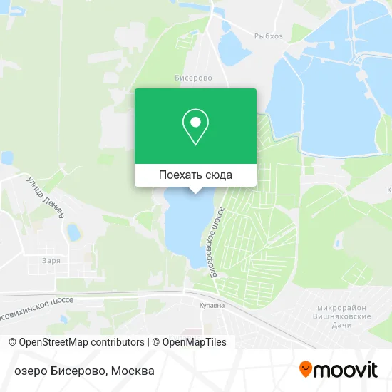 Карта озеро Бисерово
