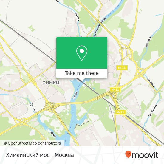 Карта Химкинский мост