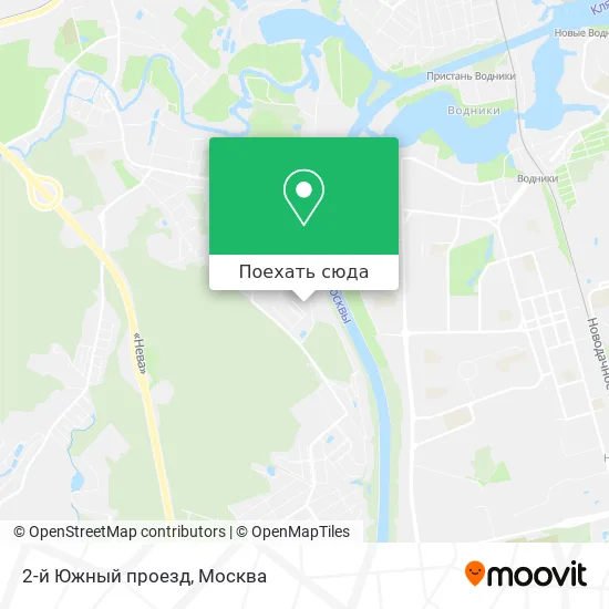 Карта 2-й Южный проезд