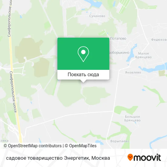 Карта садовое товарищество Энергетик