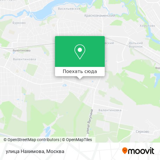 Карта улица Нахимова
