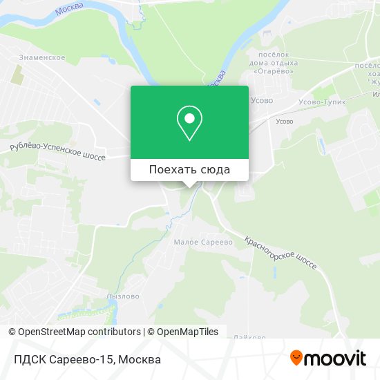 Карта ПДСК Сареево-15