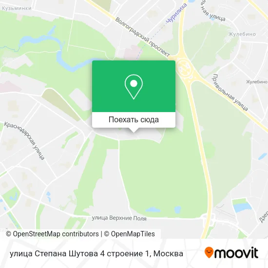 Карта улица Степана Шутова 4 строение 1