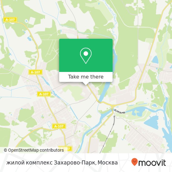 Карта жилой комплекс Захарово-Парк
