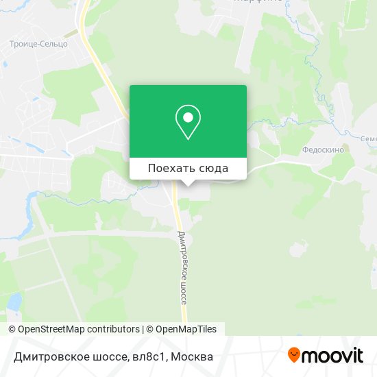 Карта Дмитровское шоссе, вл8с1