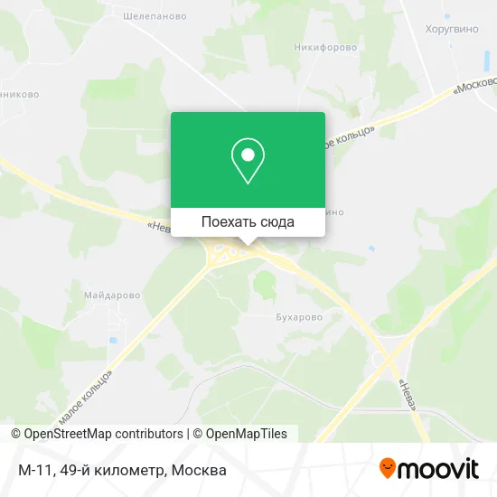 Карта М-11, 49-й километр