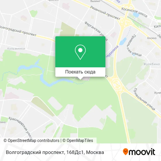 Карта Волгоградский проспект, 168Дс1