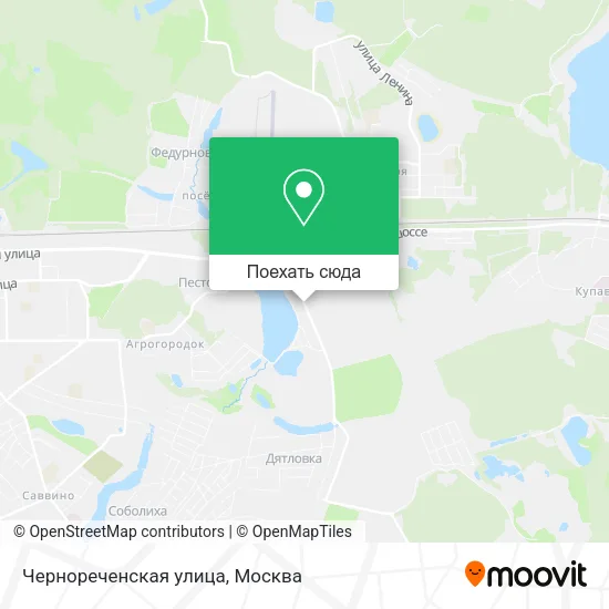 Карта Чернореченская улица