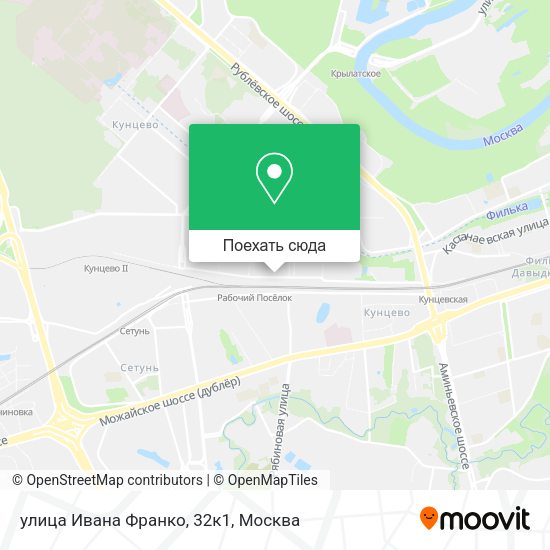 Карта улица Ивана Франко, 32к1