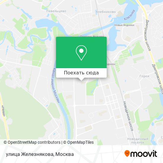Карта улица Железнякова