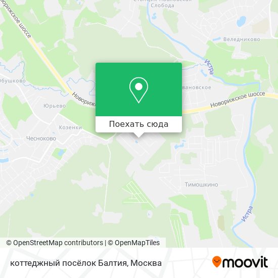 Карта коттеджный посёлок Балтия