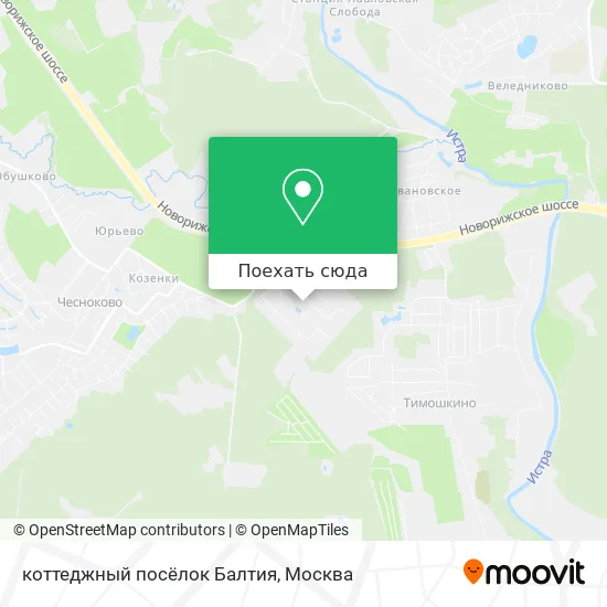 Карта коттеджный посёлок Балтия