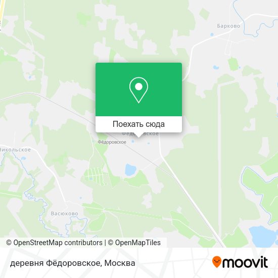 Карта деревня Фёдоровское