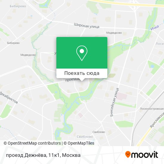 Карта проезд Дежнёва, 11к1