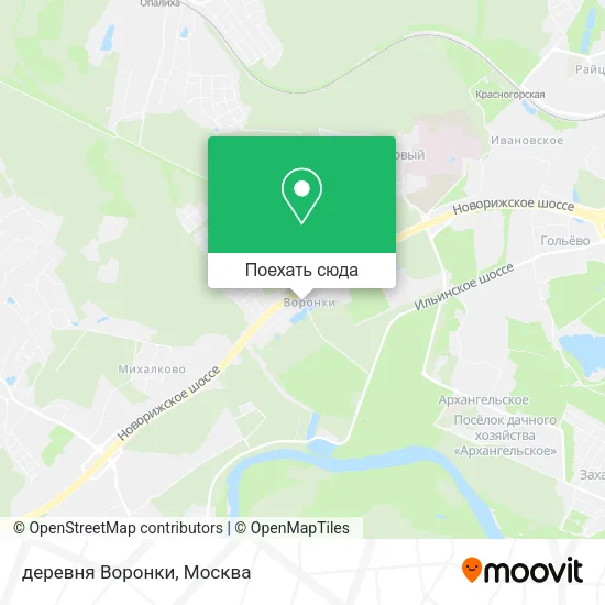 Карта деревня Воронки