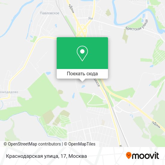 Карта Краснодарская улица, 17