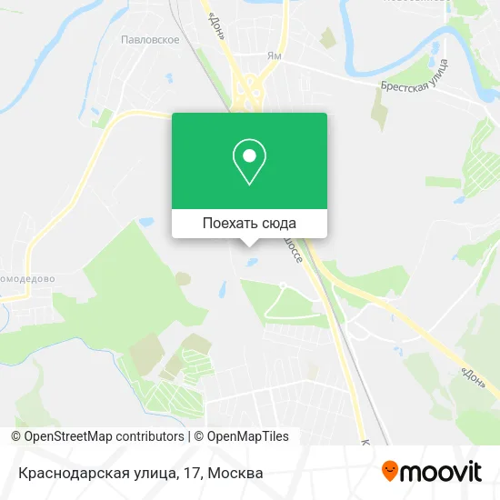 Карта Краснодарская улица, 17