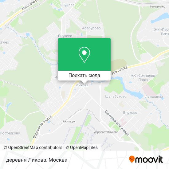 Карта деревня Ликова