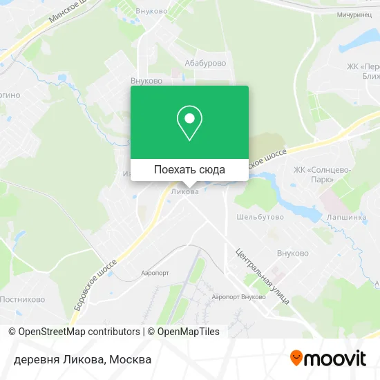 Карта деревня Ликова
