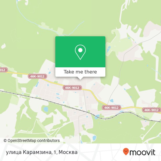 Карта улица Карамзина, 1