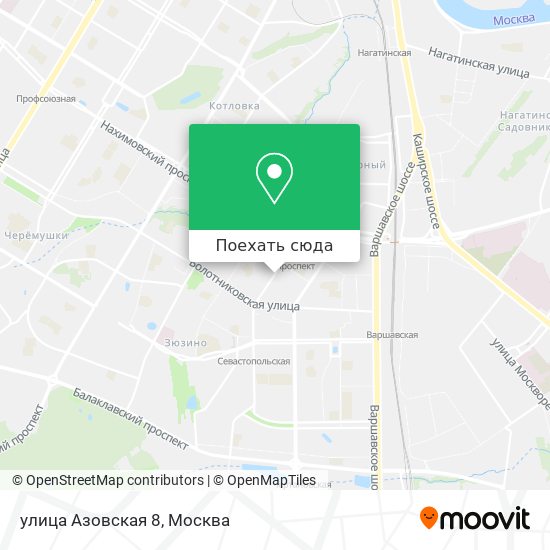 Карта улица Азовская 8