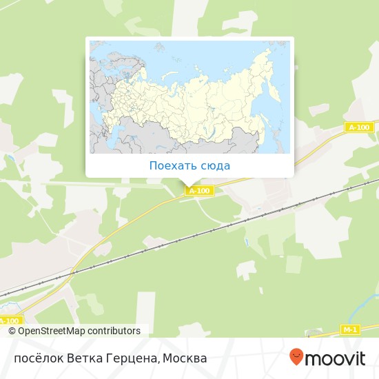 Карта посёлок Ветка Герцена