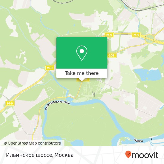 Карта Ильинское шоссе