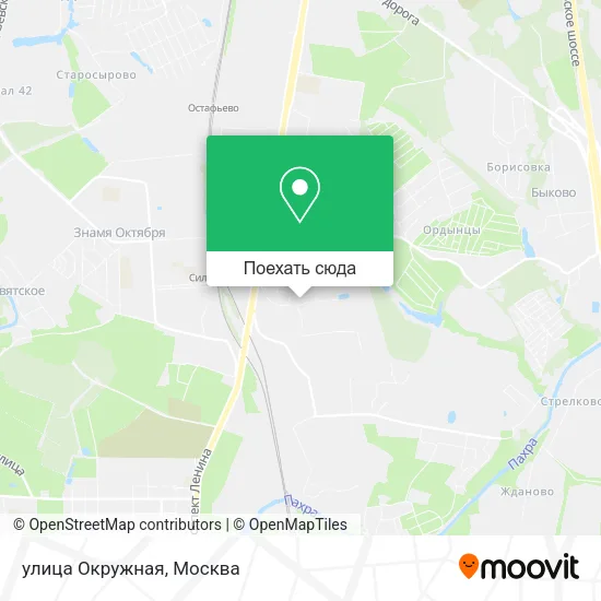 Карта улица Окружная