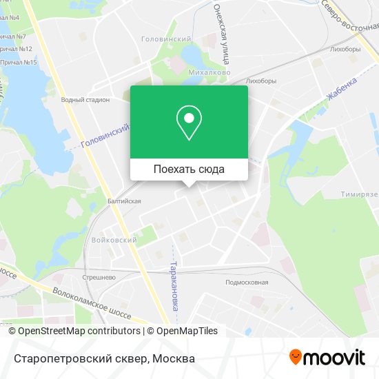 Карта Старопетровский сквер