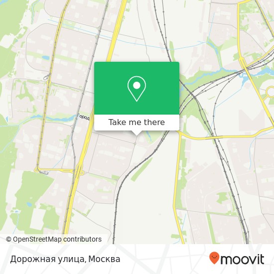 Карта Дорожная улица