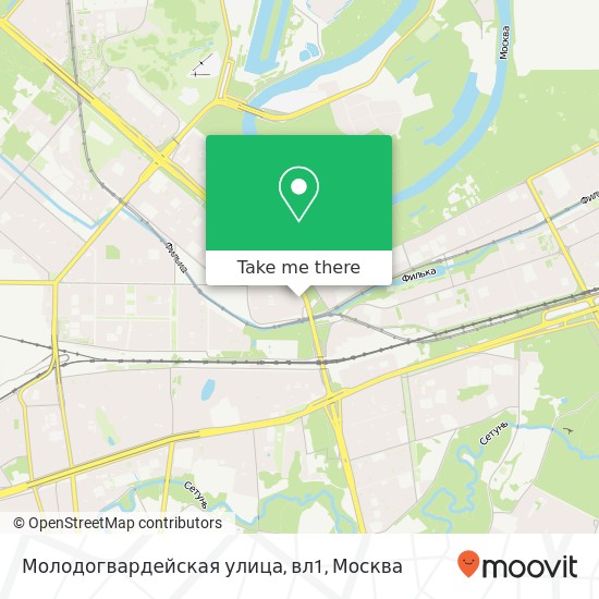 Карта Молодогвардейская улица, вл1