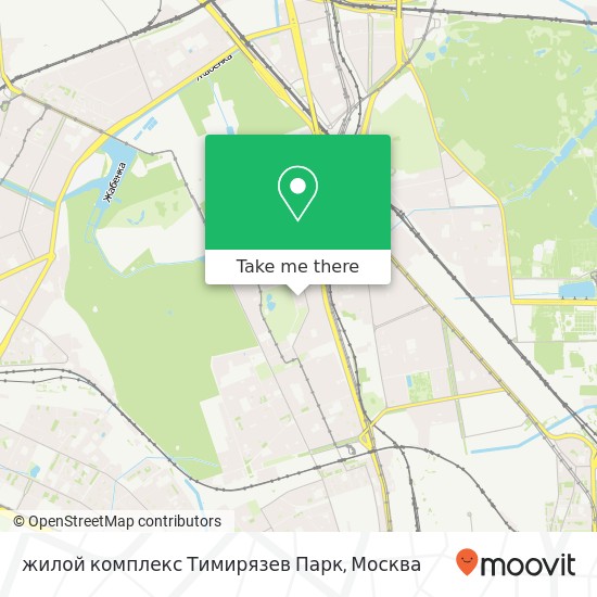 Карта жилой комплекс Тимирязев Парк