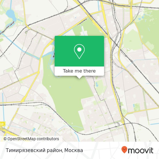 Карта Тимирязевский район