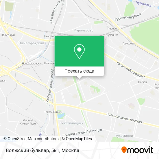 Карта Волжский бульвар, 5к1