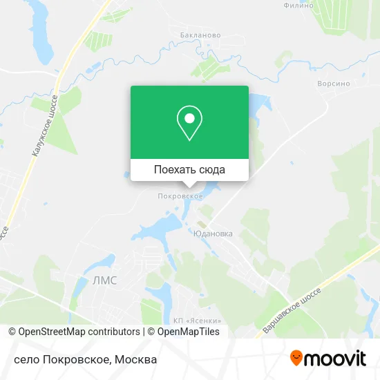 Карта село Покровское