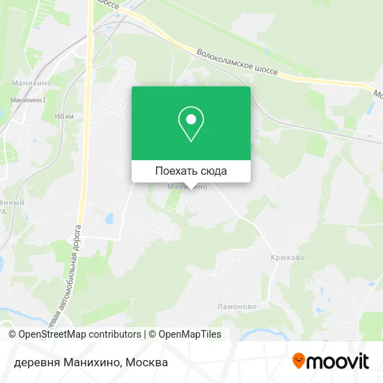 Карта деревня Манихино