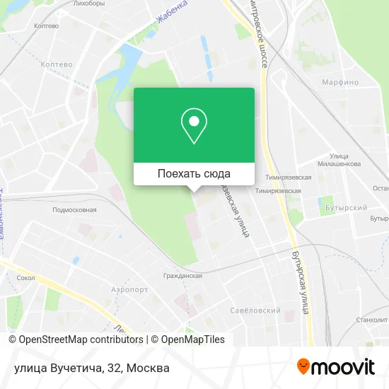 Карта улица Вучетича, 32