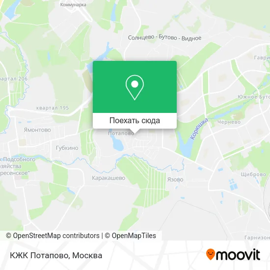 Карта КЖК Потапово