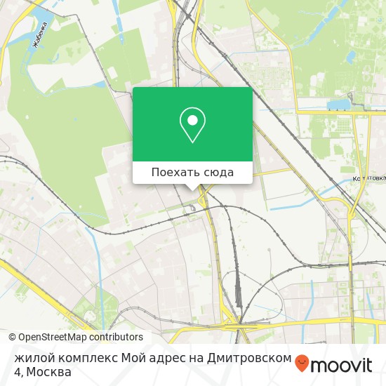 Карта жилой комплекс Мой адрес на Дмитровском 4