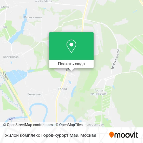 Карта жилой комплекс Город-курорт Май