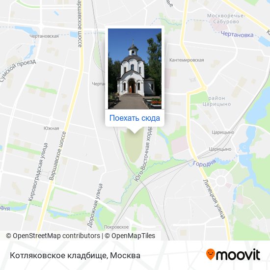 Карта Котляковское кладбище