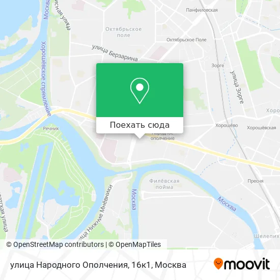 Карта улица Народного Ополчения, 16к1