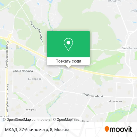 Карта МКАД, 87-й километр, 8