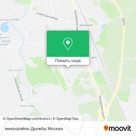 Карта микрорайон Дружба