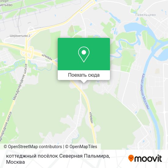 Карта коттеджный посёлок Северная Пальмира