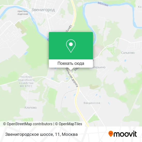 Карта Звенигородское шоссе, 11