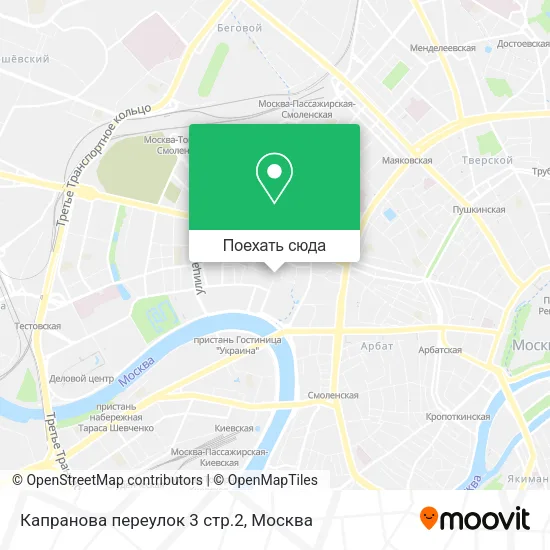 Карта Капранова переулок 3 стр.2