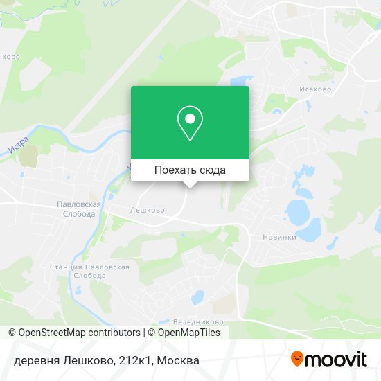 Карта деревня Лешково, 212к1