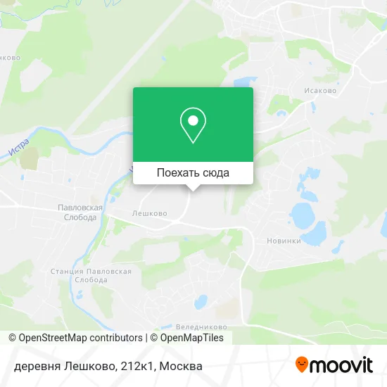 Карта деревня Лешково, 212к1